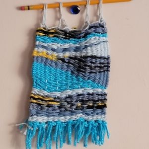 Woven loom wall decor